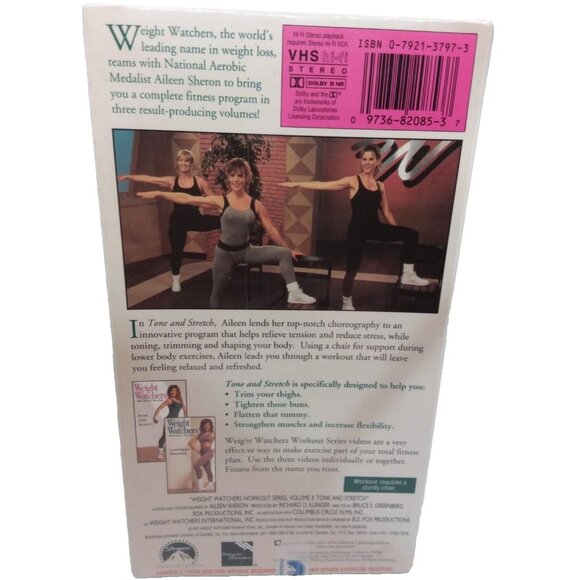 Weight Watchers Workout Series Tone And Stretch (VHS, 1995) New Factory Sealed - Picture 3 of 10